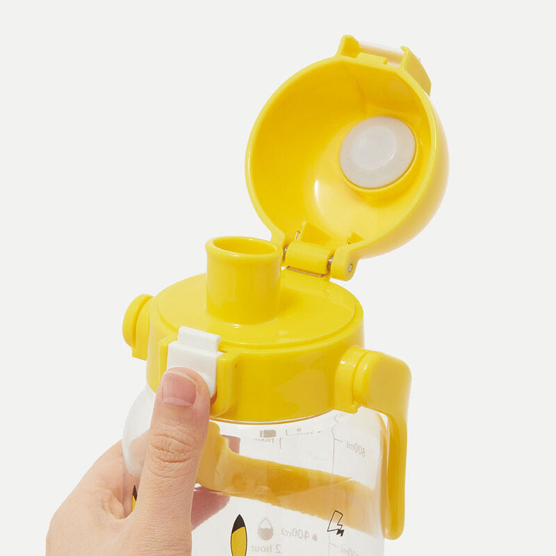Skater - 直饮水杯 1升 - Transparent Pocket Monster Pikachu Face