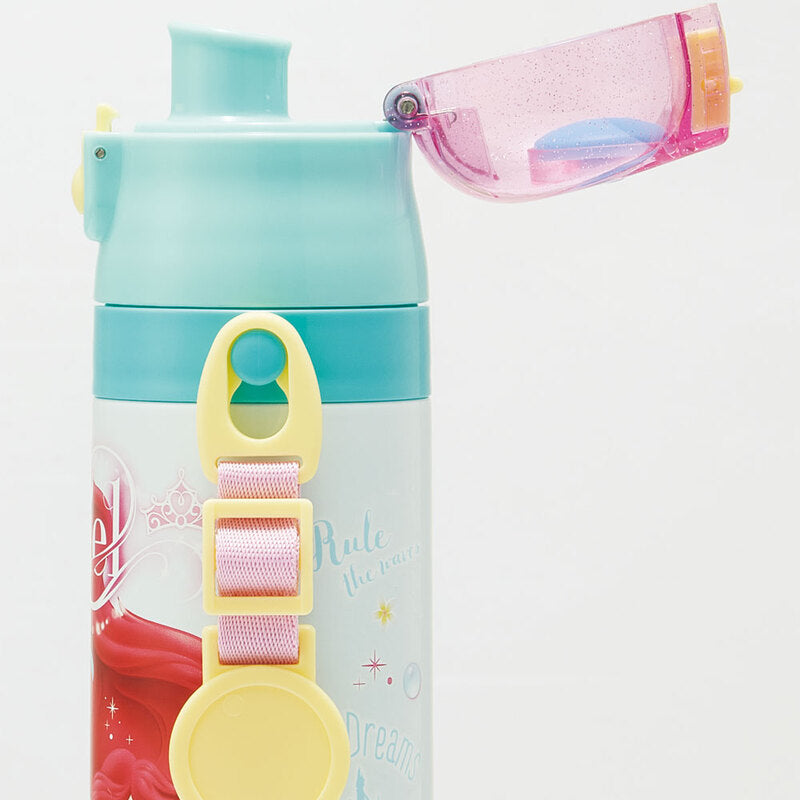 Skater - 一键按压不锈钢直饮水杯 470ml - The Little Mermaid Ariel