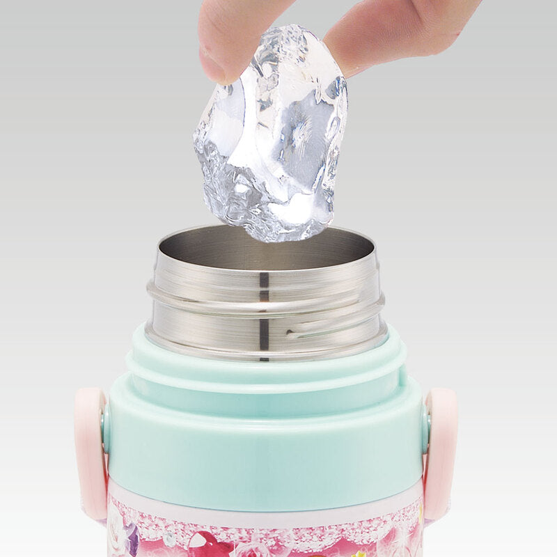Skater - 一键按压不锈钢直饮水杯 470ml - Disney Princesses Believe in Friendship