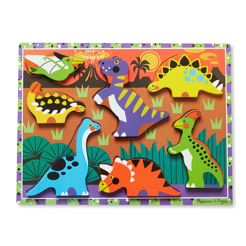 美国梅丽莎 -  恐龙厚款拼图 Dinosaurs Chunky Puzzle