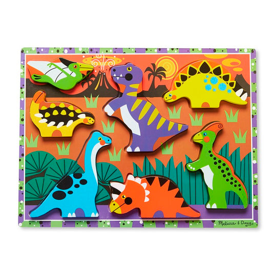 美国梅丽莎 -  恐龙厚款拼图 Dinosaurs Chunky Puzzle