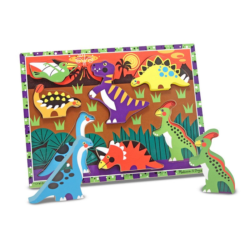 美国梅丽莎 -  恐龙厚款拼图 Dinosaurs Chunky Puzzle