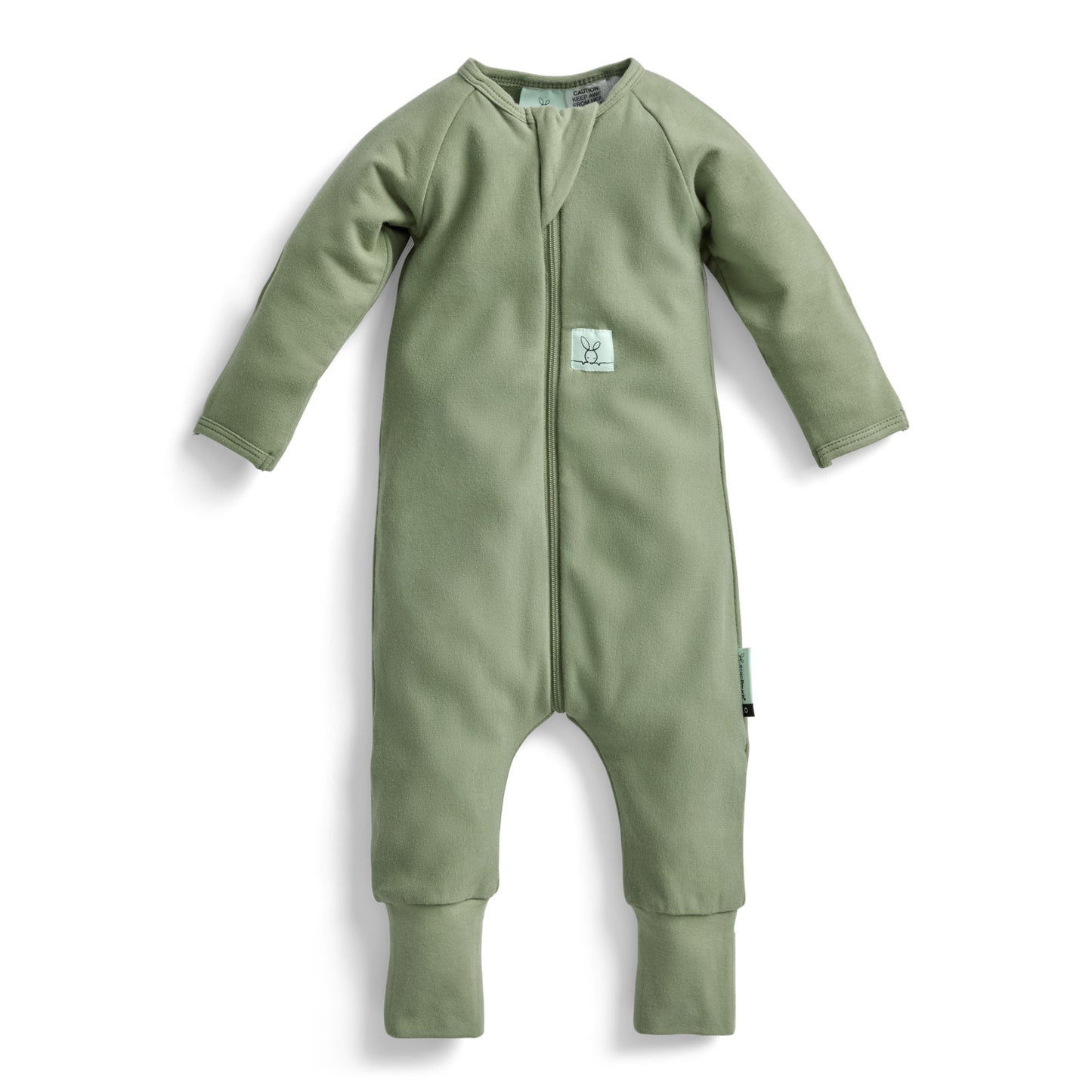ergoPouch - 1.0tog Moss 长袖拉链连体衣 仅剩0000