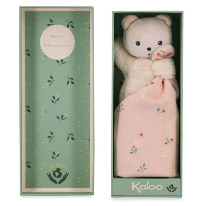 Kaloo - Carre Doudou 安抚巾系列 肉粉色小熊