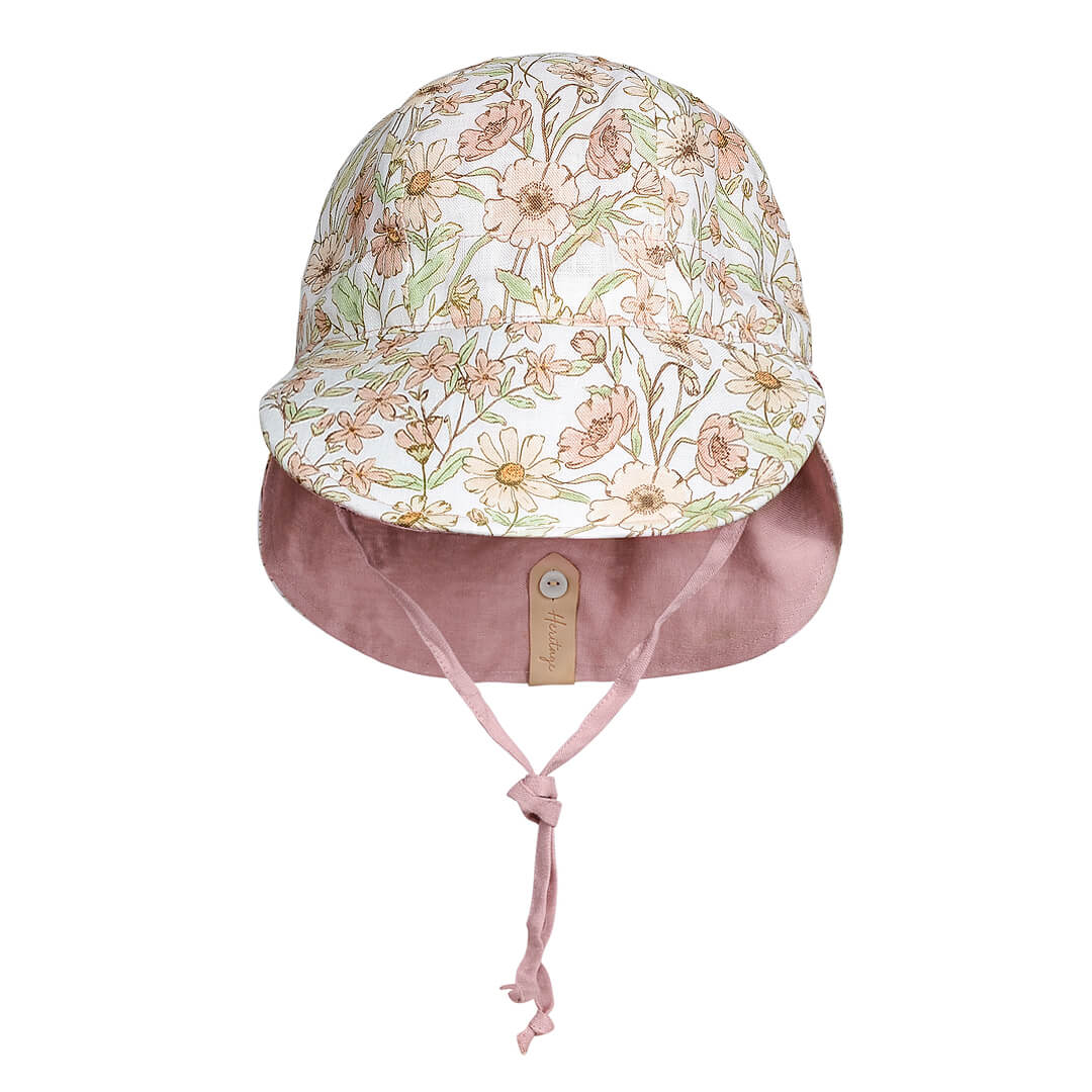 Bedhead - (只有S码)宝宝双面军团防晒帽 - Poppy & Rosa (HE-FH262-POPPY-S)