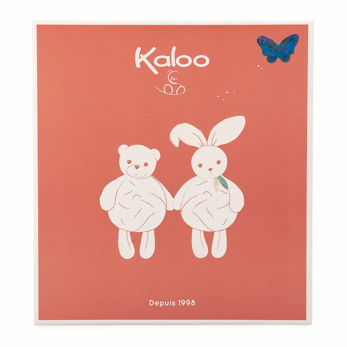 Kaloo - Plume Doudou 小熊安抚巾 青色