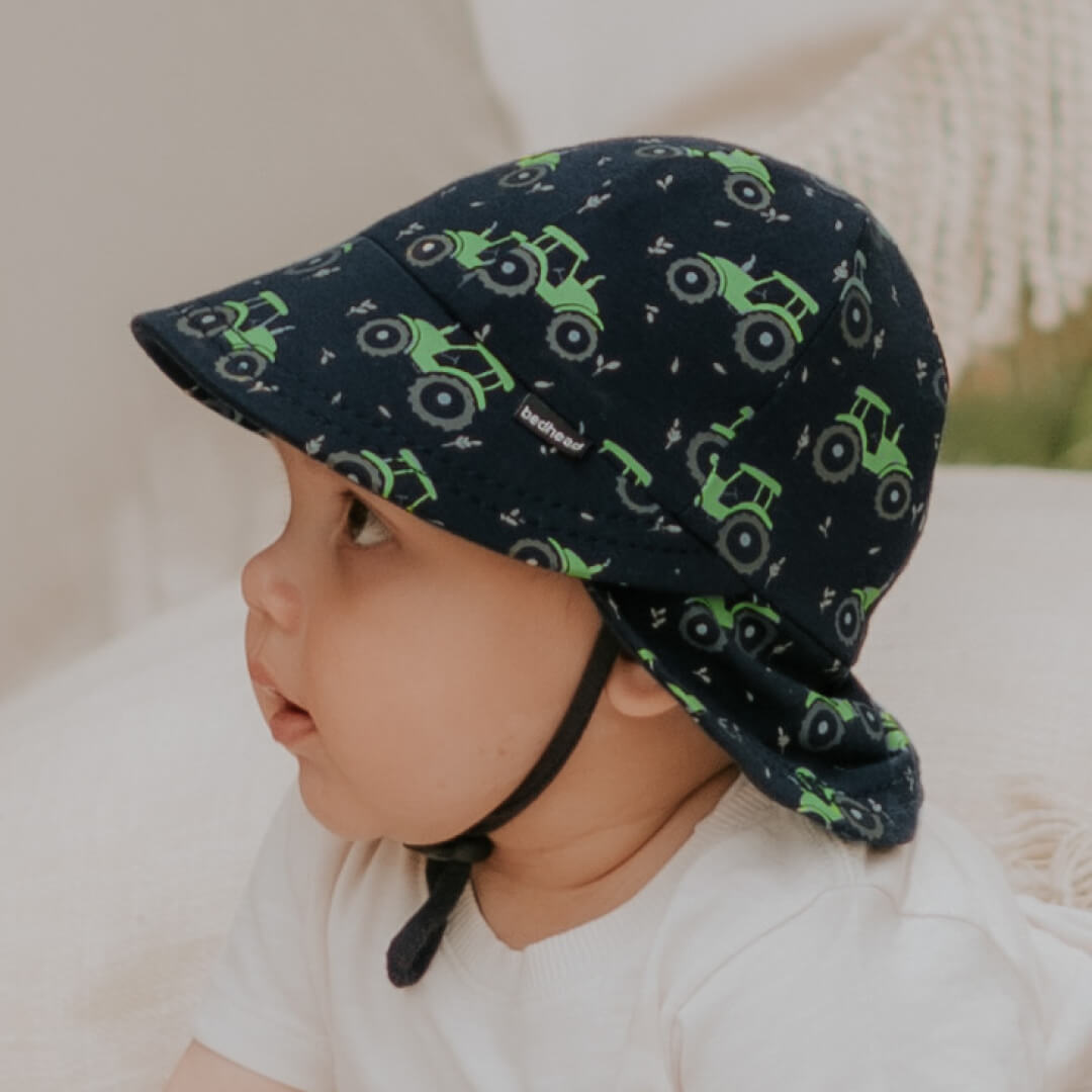 Bedhead Hats - (只有S码)Original系列 宝宝军团防晒帽 - Tractor (47cm | 6-12 months | S)