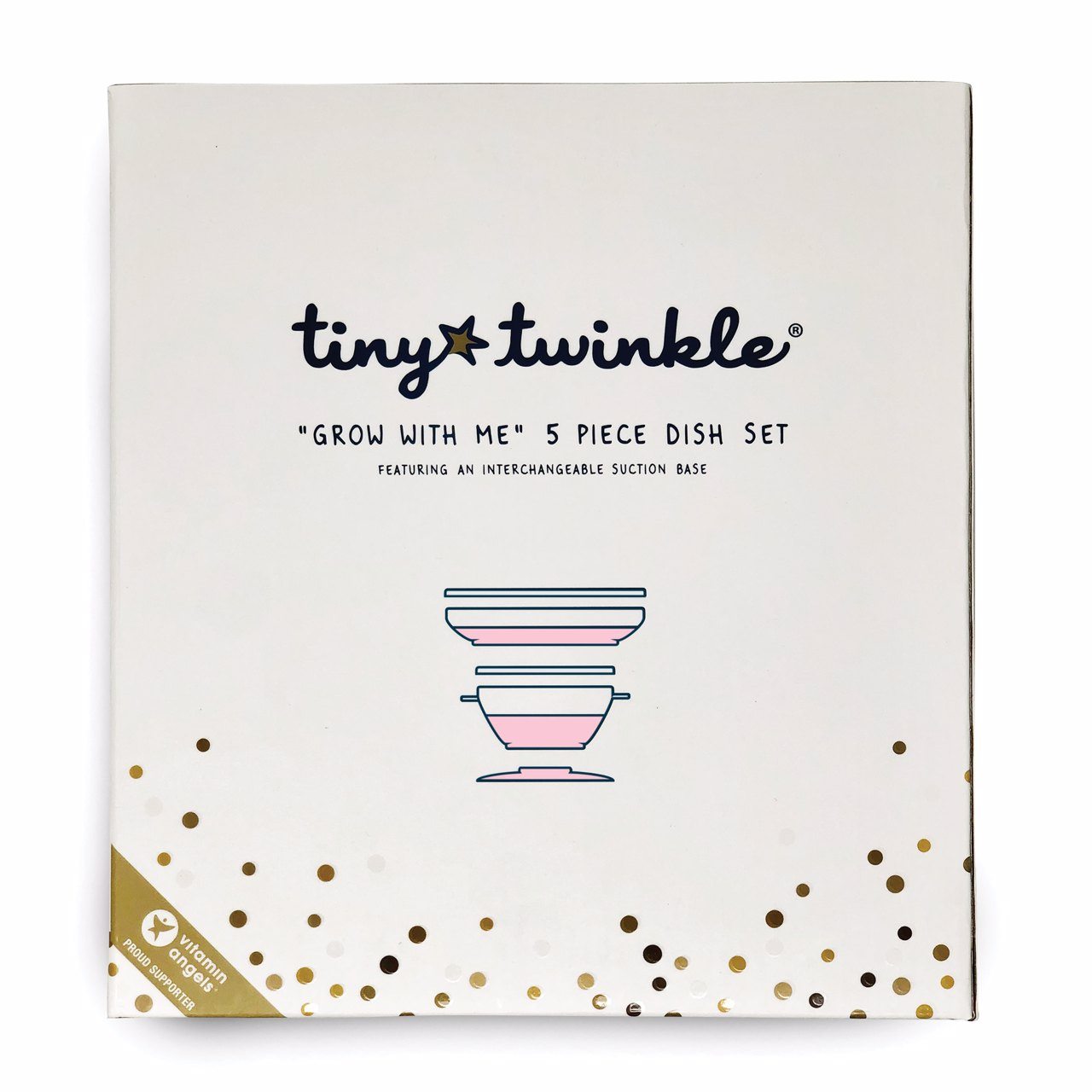 Tiny Twinkle - 成长型餐盘辅食碗套装 - Rose