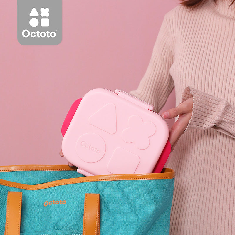Octoto 不锈钢两分格餐盒plus