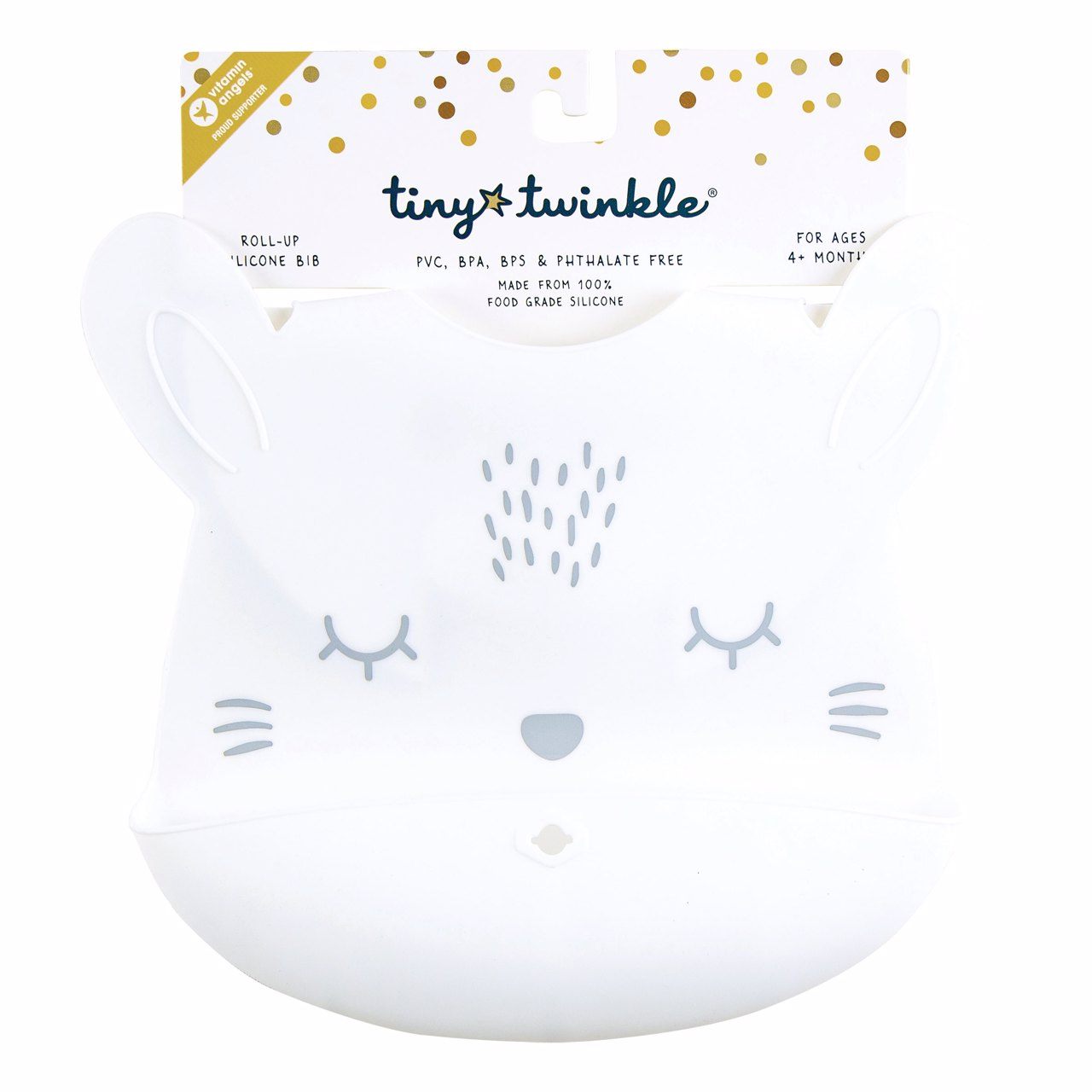 Tiny Twinkle - 可爱硅胶围兜 - White Bunny