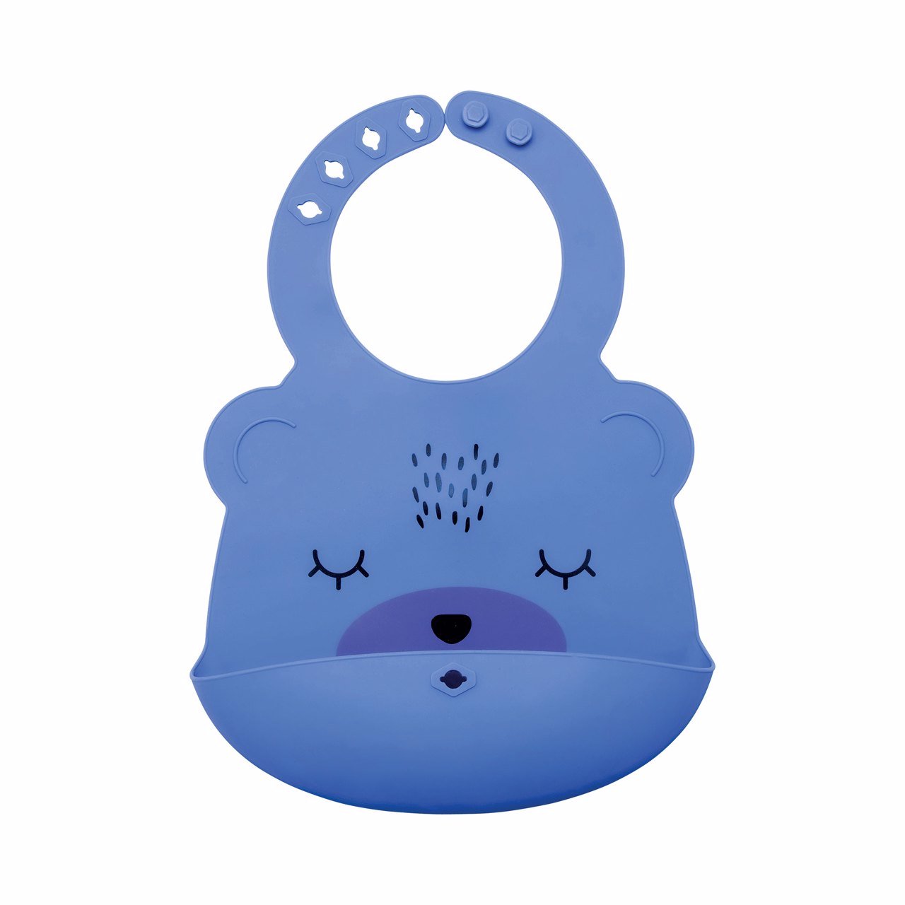 Tiny Twinkle - 可爱硅胶围兜 - Indigo Bear