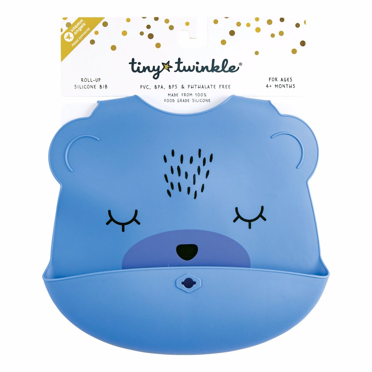 Tiny Twinkle - 可爱硅胶围兜 - Indigo Bear