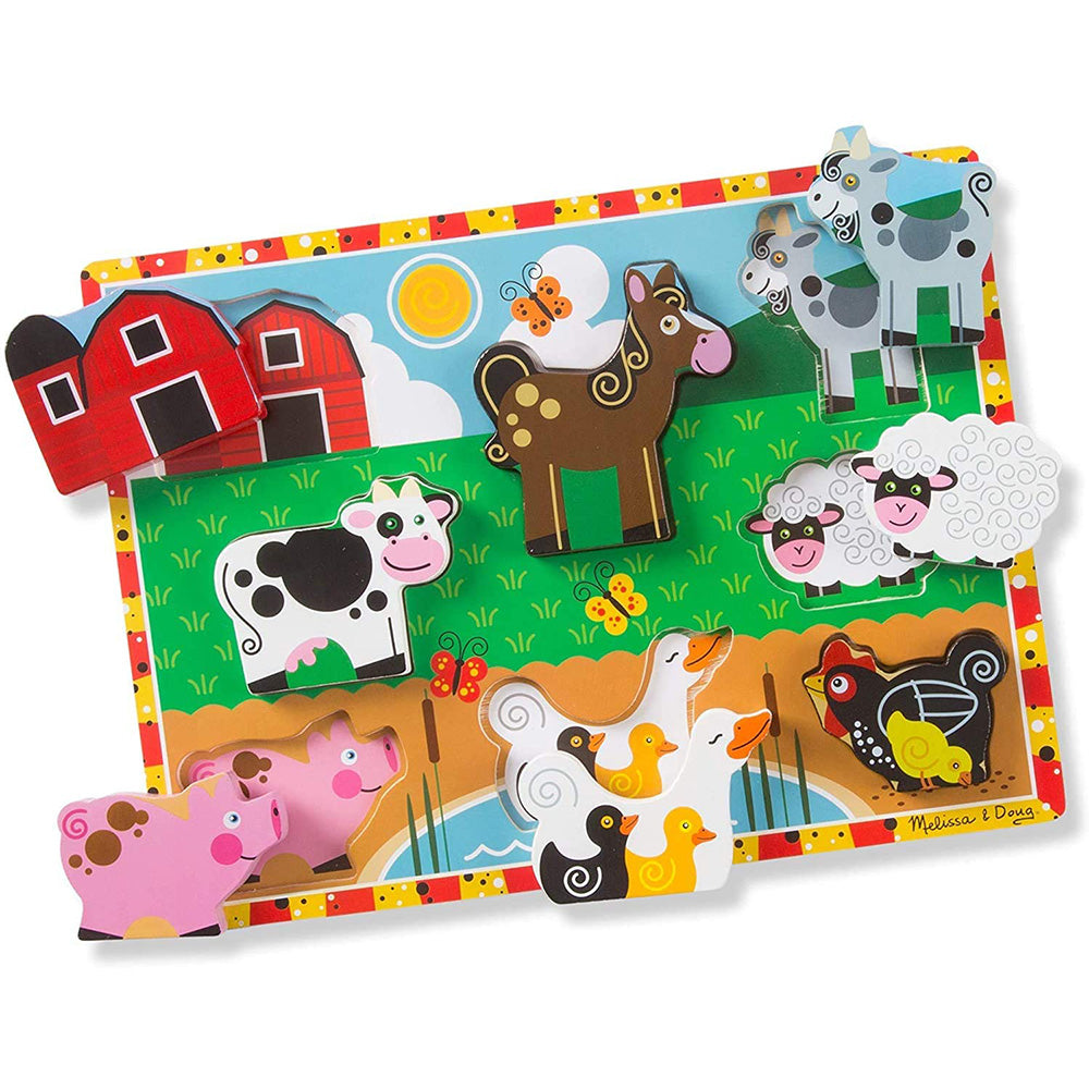 美国梅丽莎 - 农场主题厚款拼图 Farm Chunky Puzzle