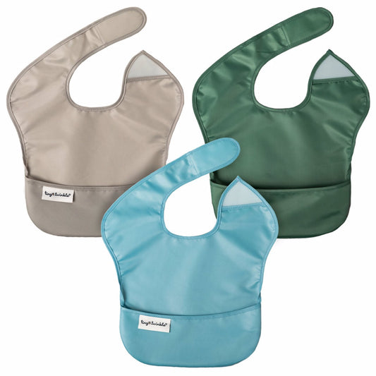 Tiny Twinkle - 防水便携围兜3件套 - Solid Boy Set of 3