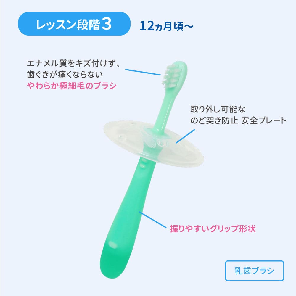 贝亲 - 宝宝牙刷3件套装