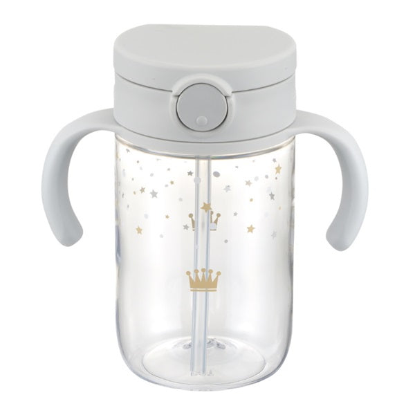 Richell - Axtars Straw Mug 320ml - Light Gray
