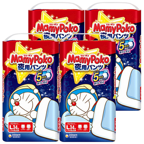 Mamy Poko 夜用拉拉裤L码 34片入 适合 9-15kg