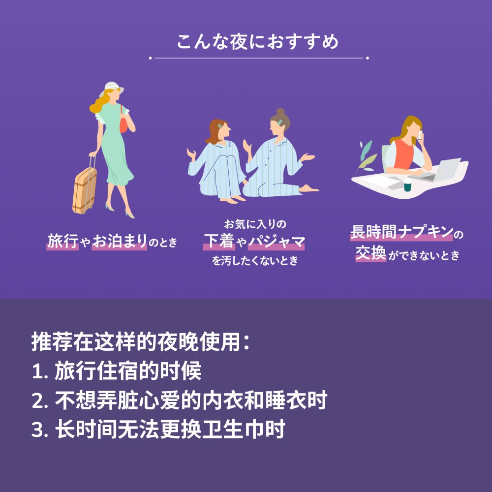 花王乐而雅Block系列卫生棉 - 超吸收安心内裤式卫生巾 - M/L尺码 5片装