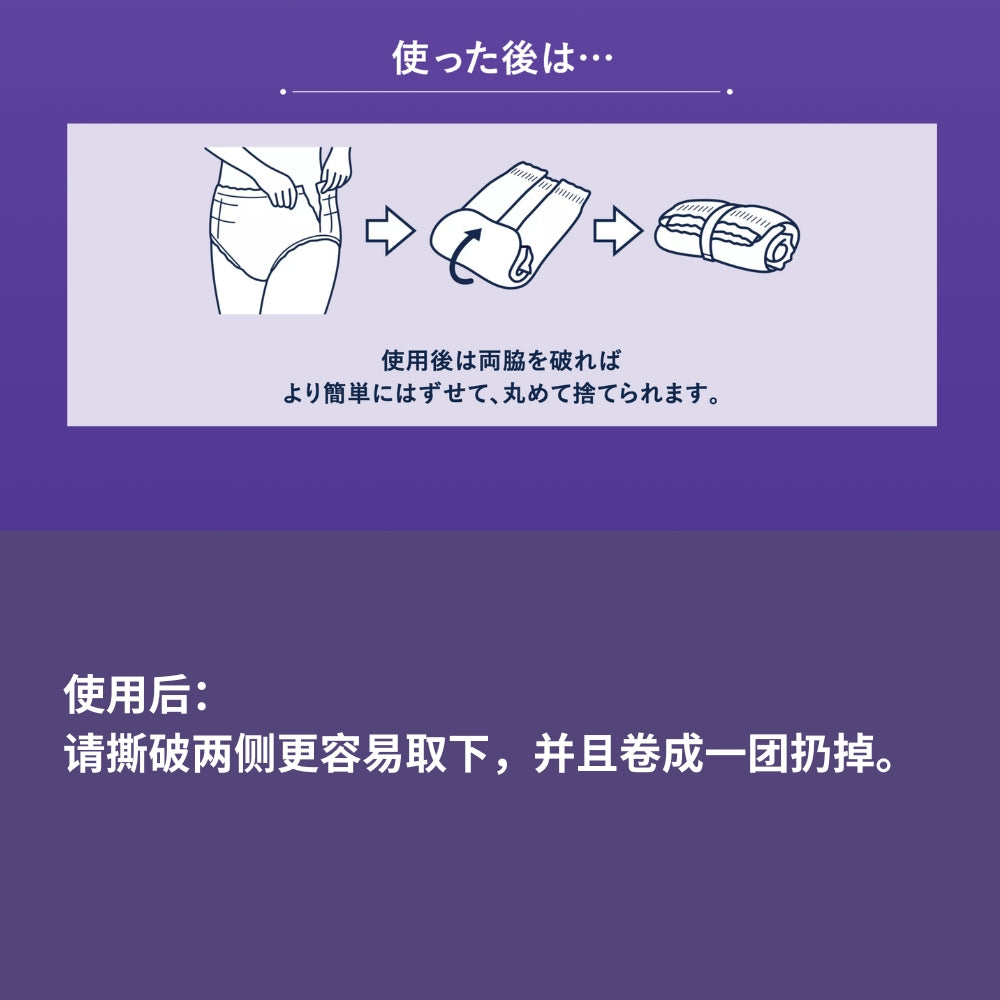 花王乐而雅Block系列卫生棉 - 超吸收安心内裤式卫生巾 - M/L尺码 5片装