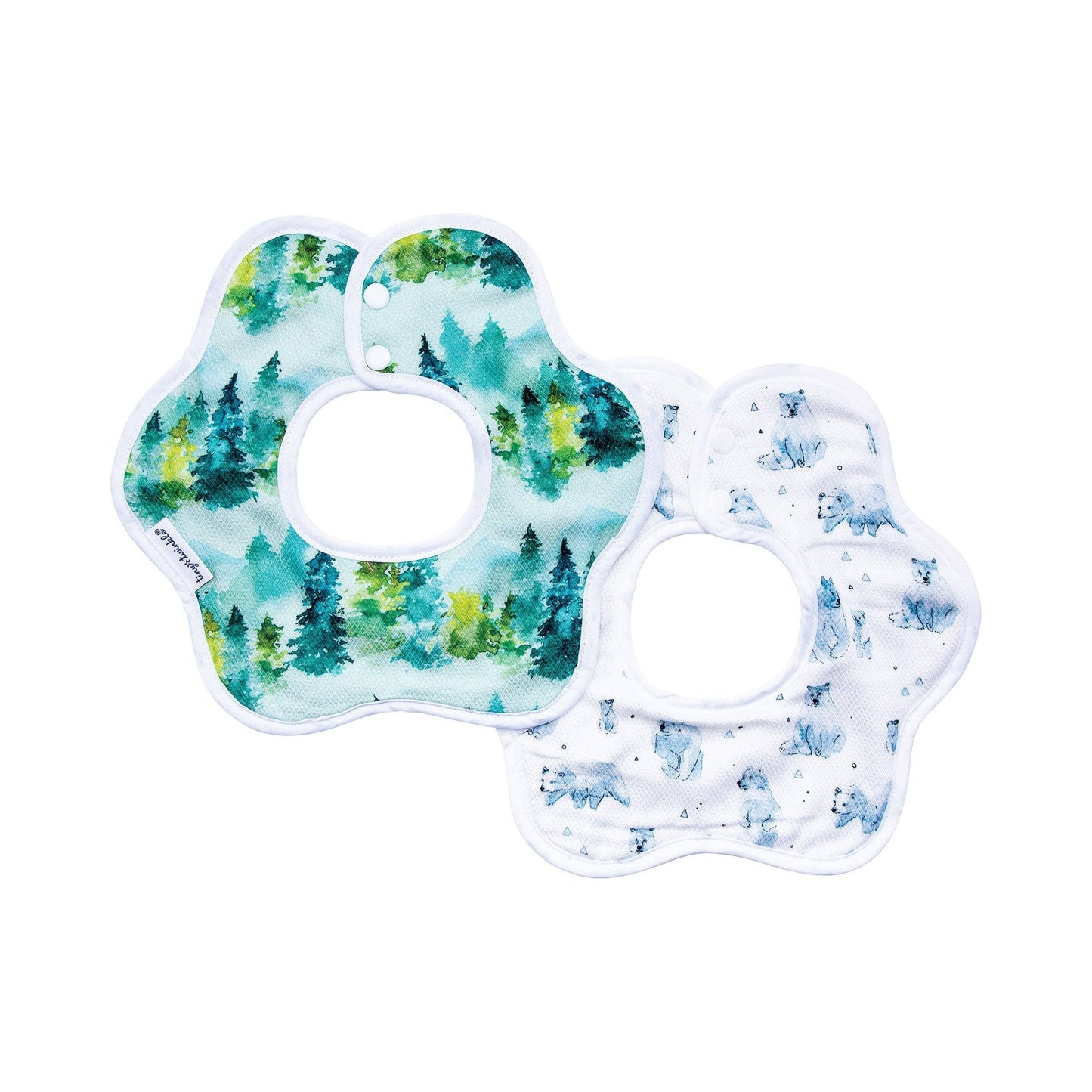 Tiny Twinkle - Kaffle™ 花瓣形防水围嘴口水巾 - Forest Set of 2