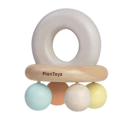 PlanToys - 铃铛摇铃 – 粉彩款