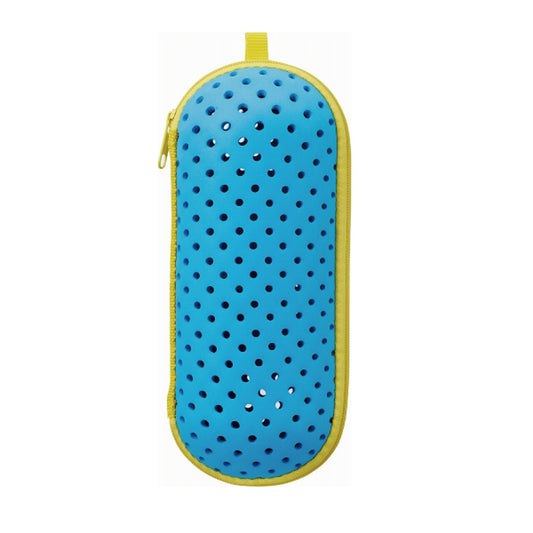 Swans - Swimming Goggle Case Small Yellow & Blue