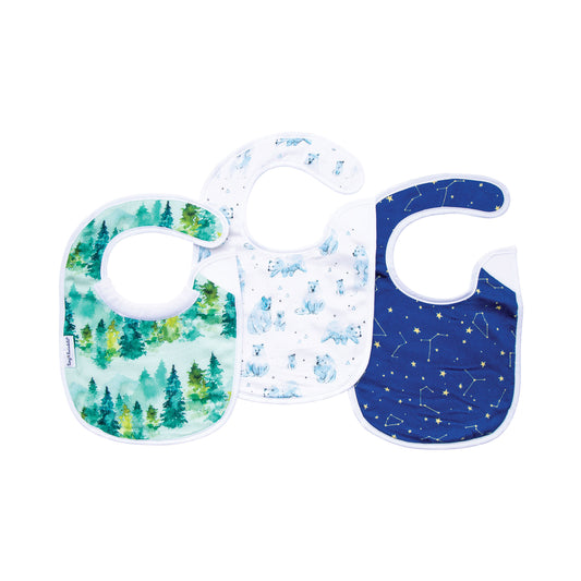 Tiny Twinkle - Kaffle™ 环形防水围嘴口水巾3件套 - Forest Set