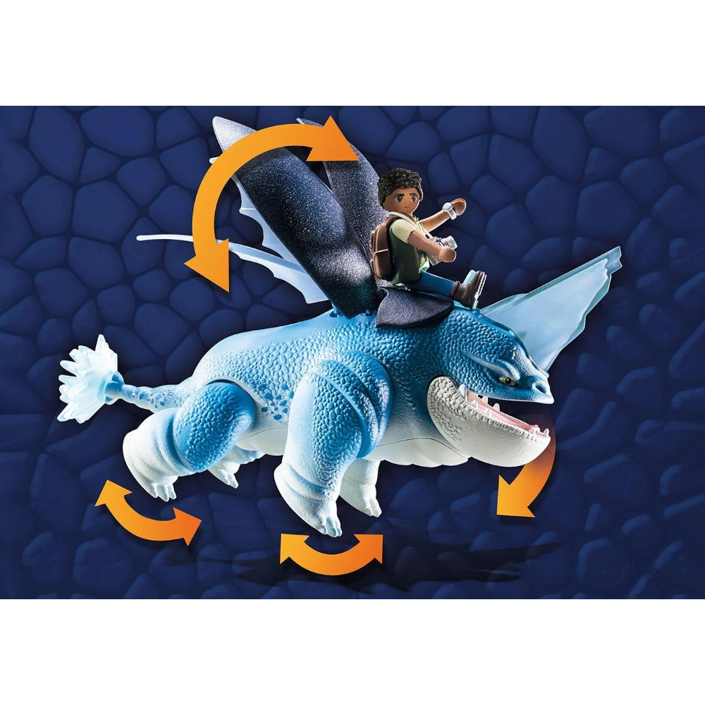 Playmobil - Dragons: The Nine Realms - Plowhorn & D'Ange