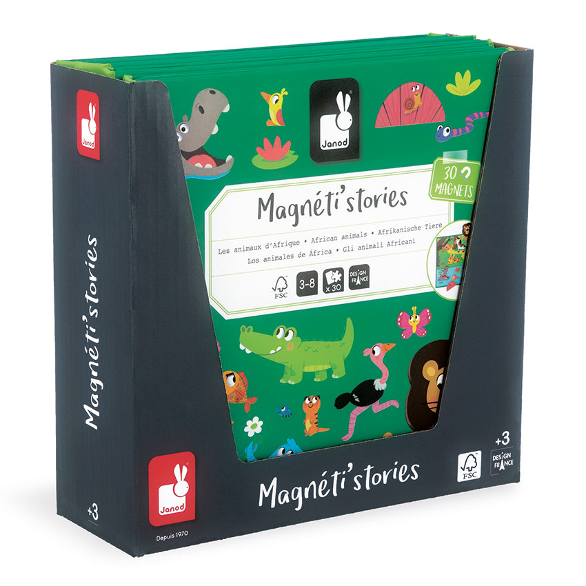 Janod -  野生动物磁力故事书