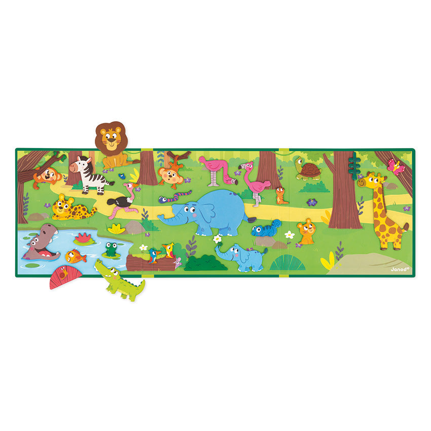 Janod -  野生动物磁力故事书