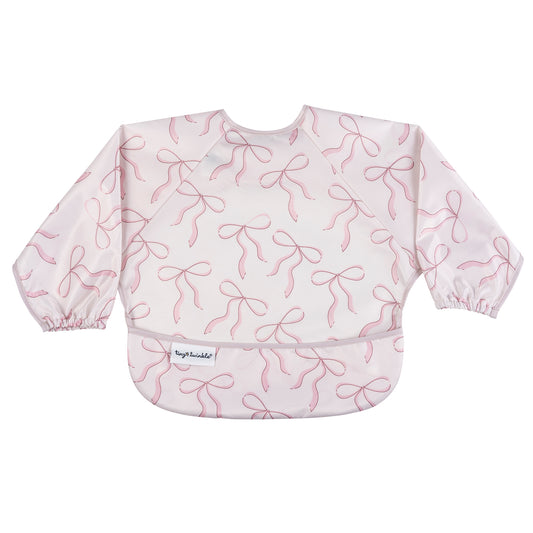 Tiny Twinkle - Full Sleeve Bib - Bows - Small for 6-24 Months