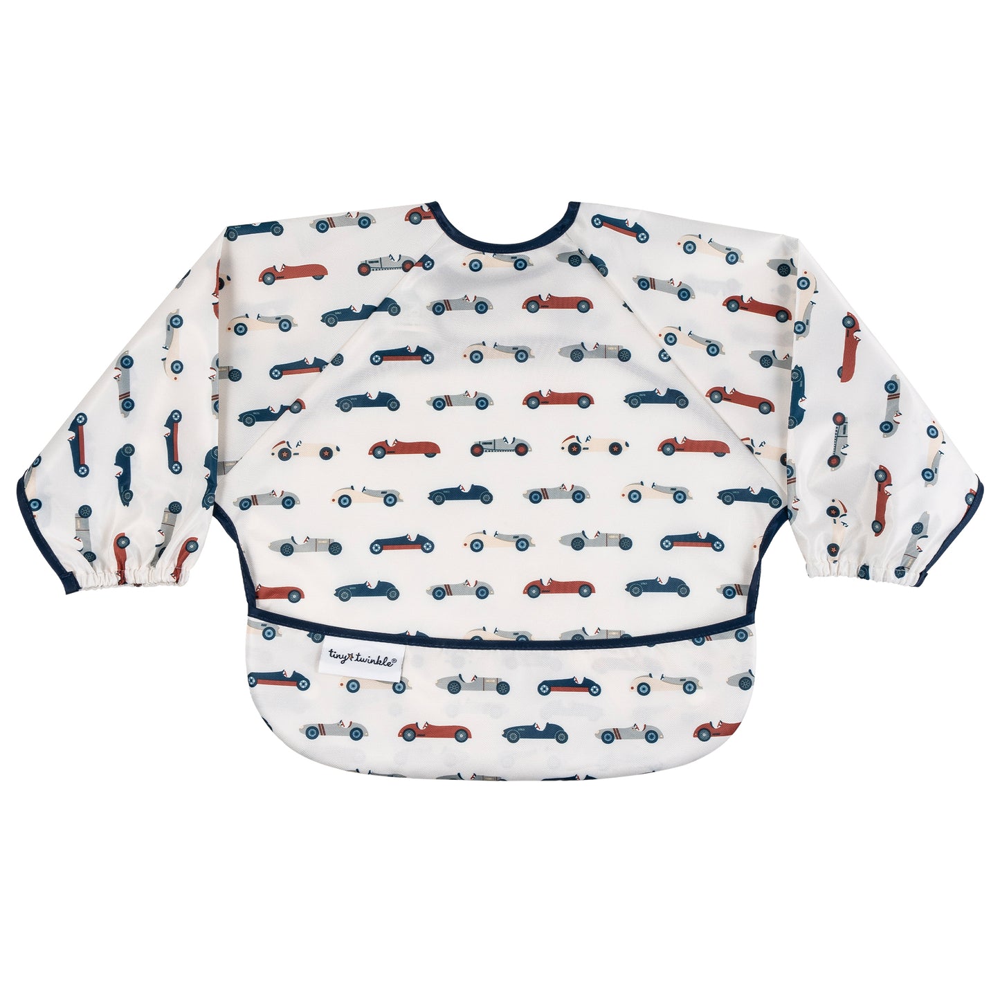 Tiny Twinkle - Full Sleeve Bib - Vintage Cars - Small for 6-24 Months