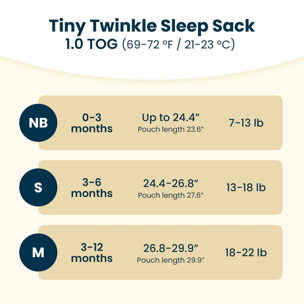 Tiny Twinkle - 二合一婴儿睡袋 - 1.0 TOG - Sage Checkers