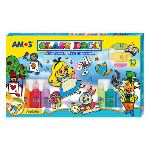 AMOS - DIY窗贴免烤玻璃胶画 13色 22ml