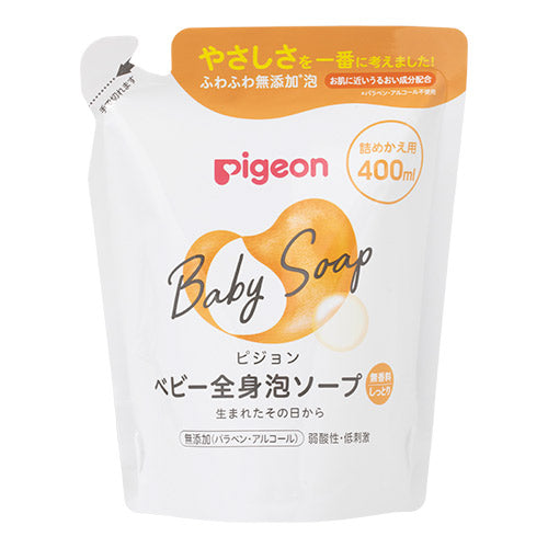 贝亲 - 婴儿全身泡沫沐浴露滋养补水类 替换装 - 400ml