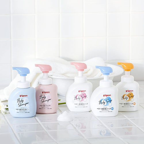 贝亲 - 婴儿全身泡沫洗发沐浴露 花香味 本体 - 500ml