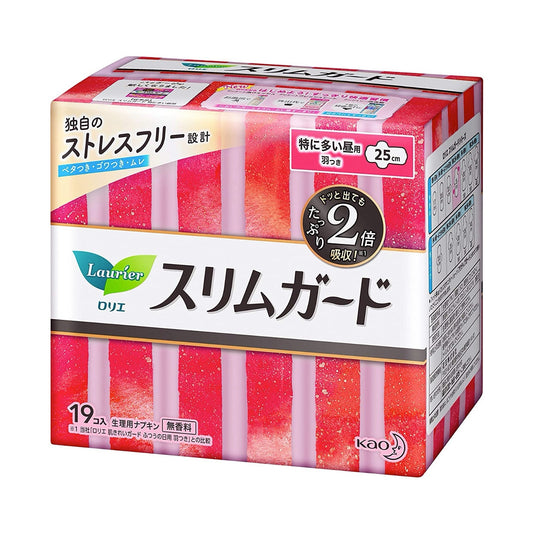 花王乐而雅零触感系列 - 日用卫生巾25cm - 19片入