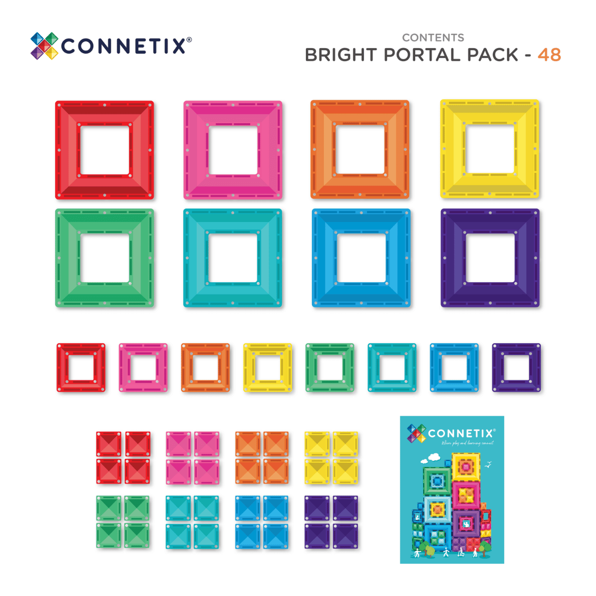 Connetic Tiles - Bright Portal Pack 48片
