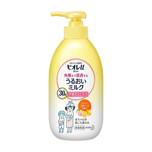 KAO - Bioré U 滋润牛奶型护肤面部全身乳液 - 果香型 300ml
