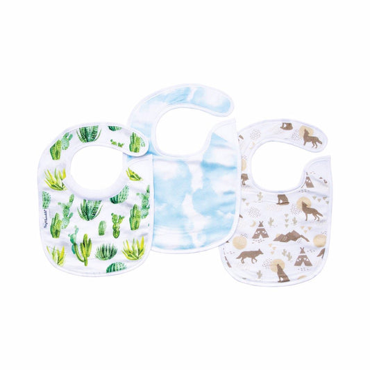 Tiny Twinkle - Kaffle™ 环形防水围嘴口水巾3件套 - Cacti Set