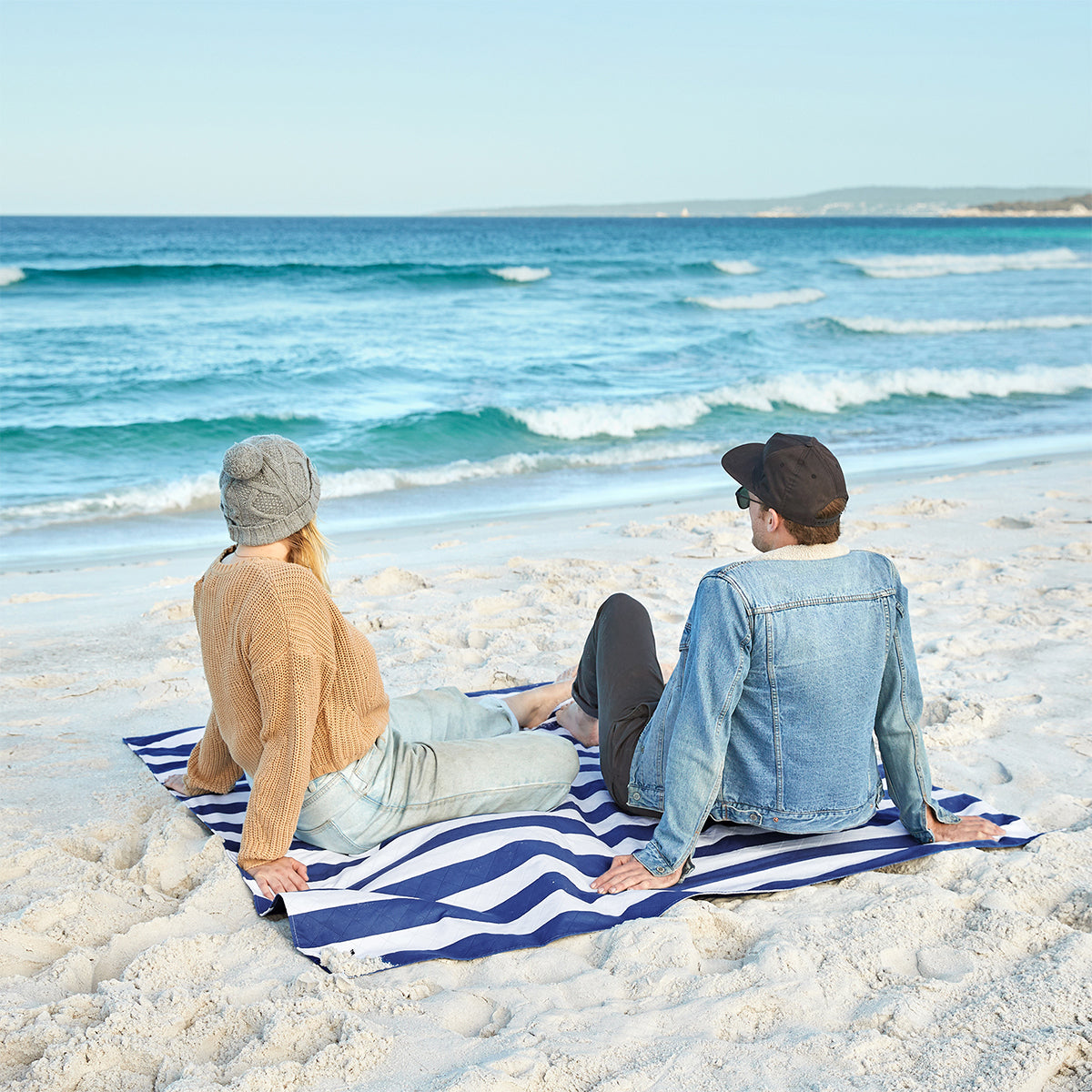 Dock & Bay: Picnic Blanket Large - Whitsunday Blue