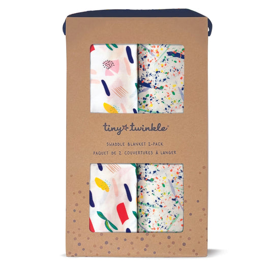 Tiny Twinkle - Kaffle™裹巾盖毯  2件套 - Matisse & Pollock Set