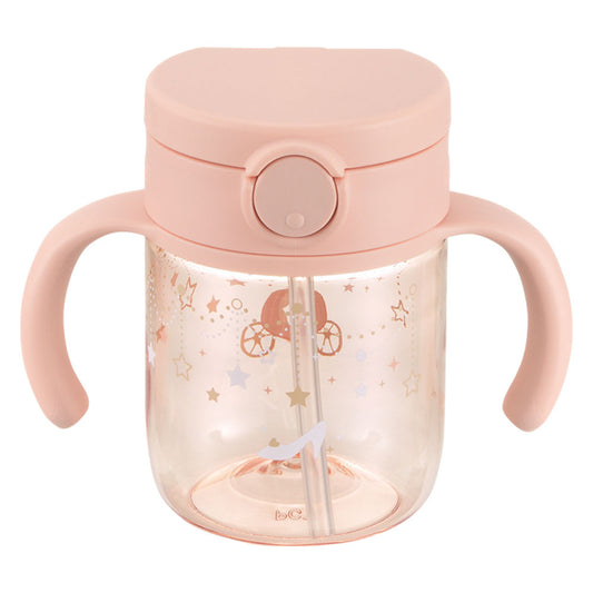 Richell - Aster Outing Straw Mug Pink - 200ml