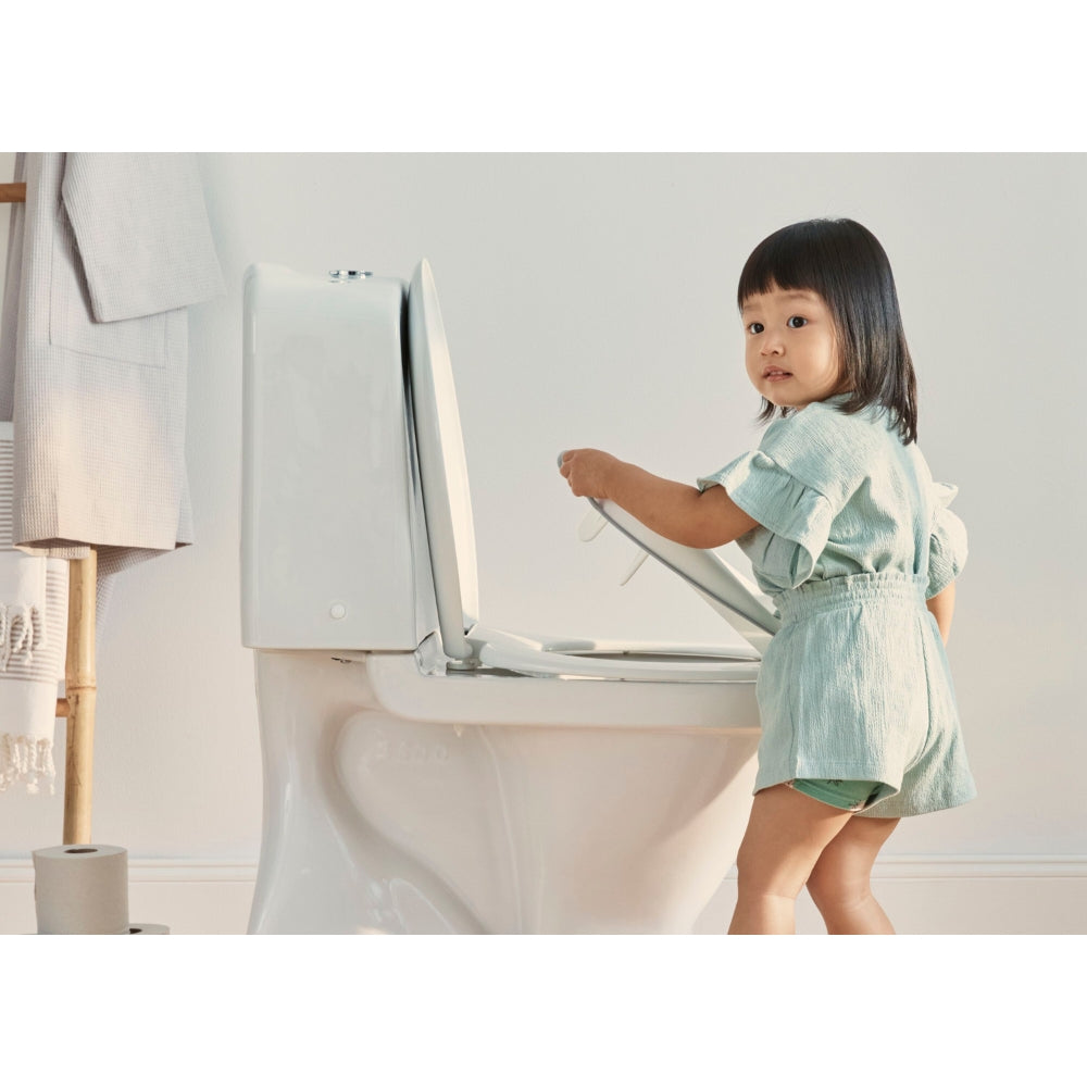 儿童坐便器马桶圈 白灰色 Toilet Training Seat, White/Grey