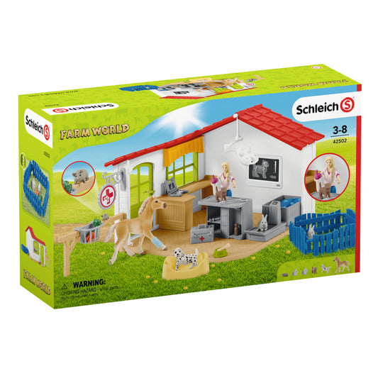 Schleich - Veterinarian Practise With Pets Figure Set