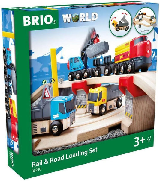BRIO - 铁路与公路装载套装 32件