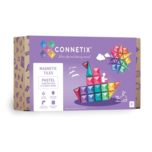 彩虹磁力片Pastel Starter Pack - 64片