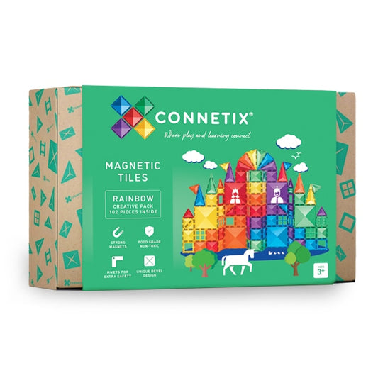Connetix Tiles - 彩虹磁力片Rainbow Creative Pack - 102片