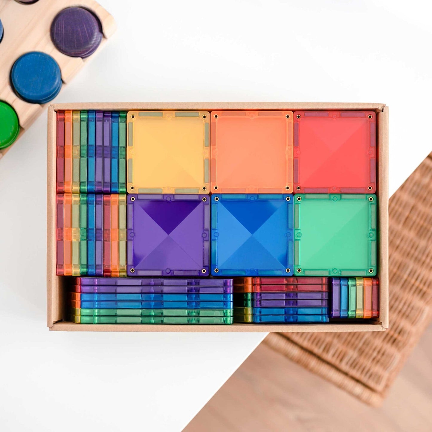 Connetix Tiles - 彩虹磁力片Rainbow Creative Pack - 102片