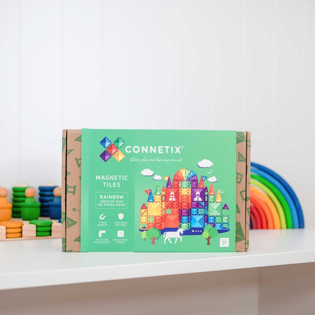 Connetix Tiles - 彩虹磁力片Rainbow Creative Pack - 102片